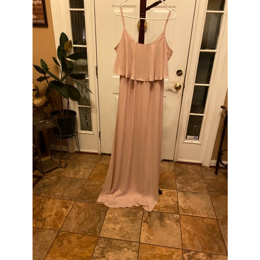 NWOT MUMU FLOWING ROSE PINK MAXI DRESS SIZE XL
